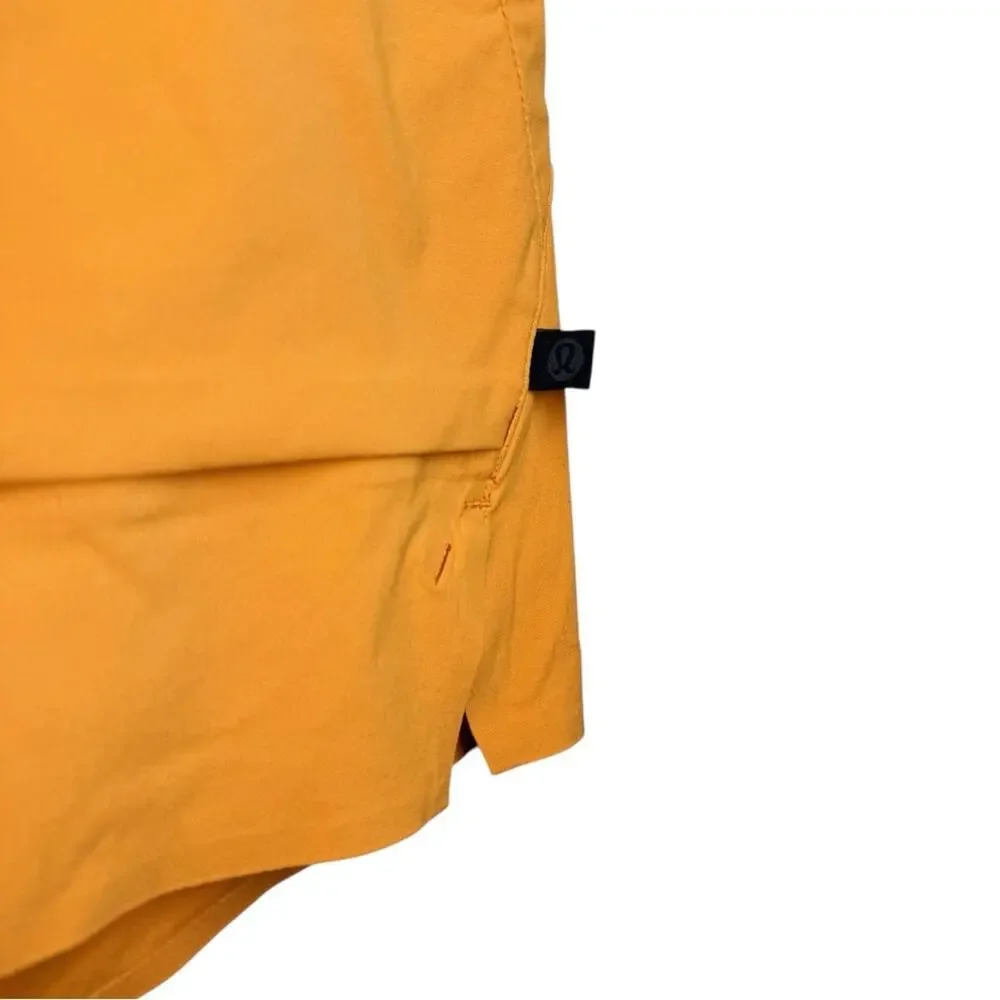 Lululemon Lab Tangerine Orange Outdoor Indoor Kosaten Shorts - 6